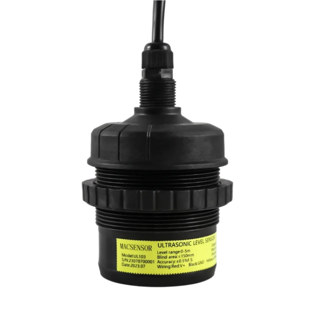 Датчик 4-20 мА Rs485 Бесконтактный ультразвуковой датчик уровня водяного топливного