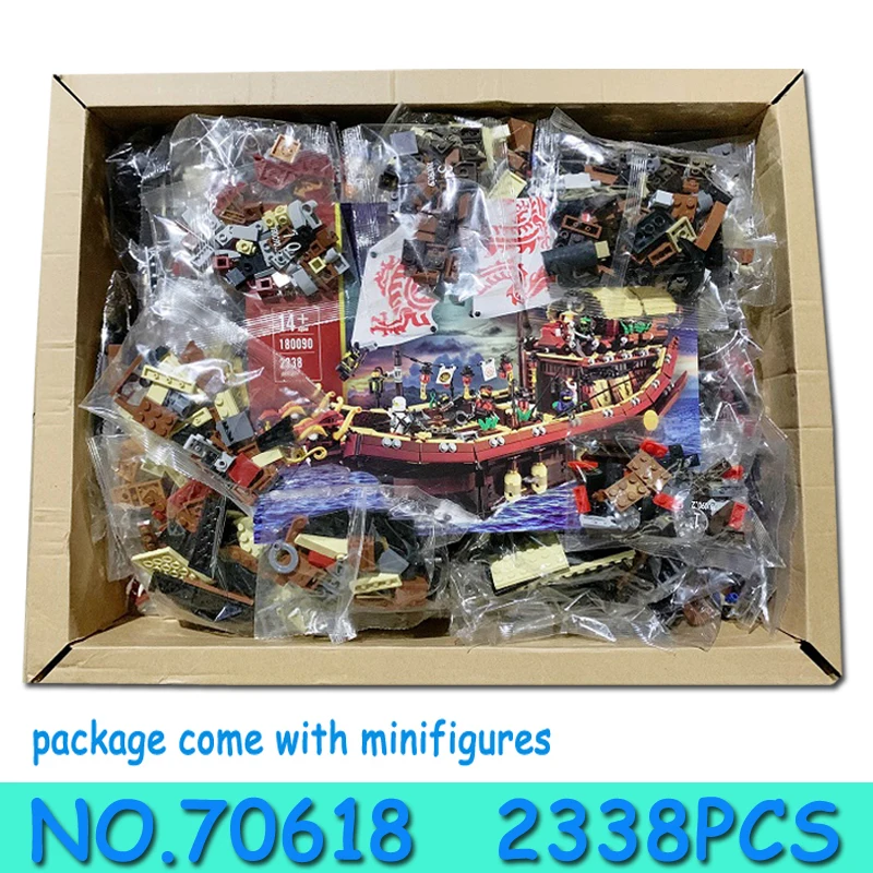 

2367Pcs Ninja Ship Blocks Building Sets Bricks Toys Gifts for Kids Children Boyfriend High-Tech 70618 06057 180090