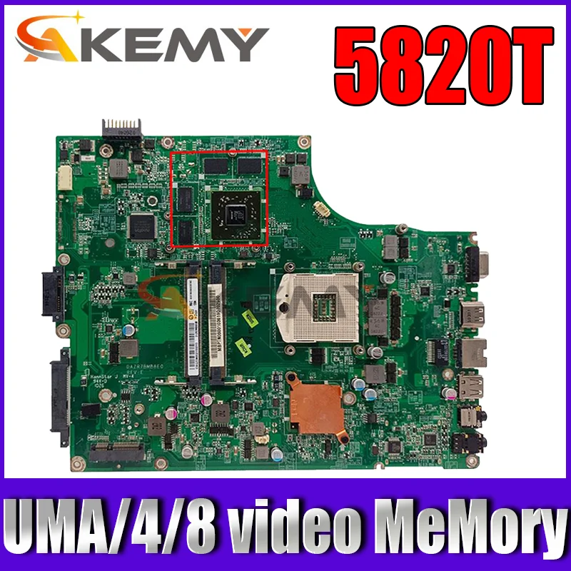 

DAZR7BMB8E0 5820T Motherboard FOR Acer fo Aspire 5820 5820T 5820G 5820TZ Laptop Motherboard mainboard HD5650 HD5740 HM55 DDR3