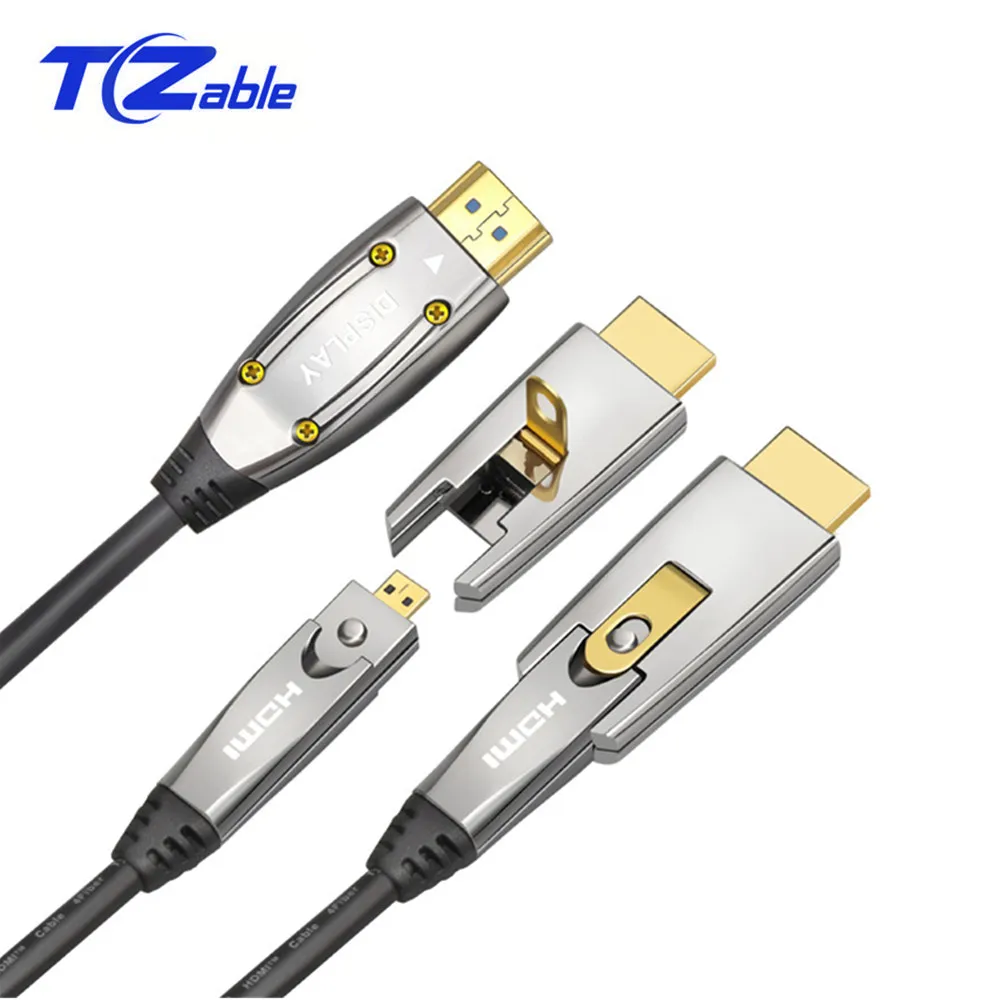 

Совместимый с HDMI волоконно-оптический кабель 2,0 линий 4K 60 Гц 18 Гбит/с аудио-видео кабелем HDR 4:4:4 без потерь усилитель для проектора PS3