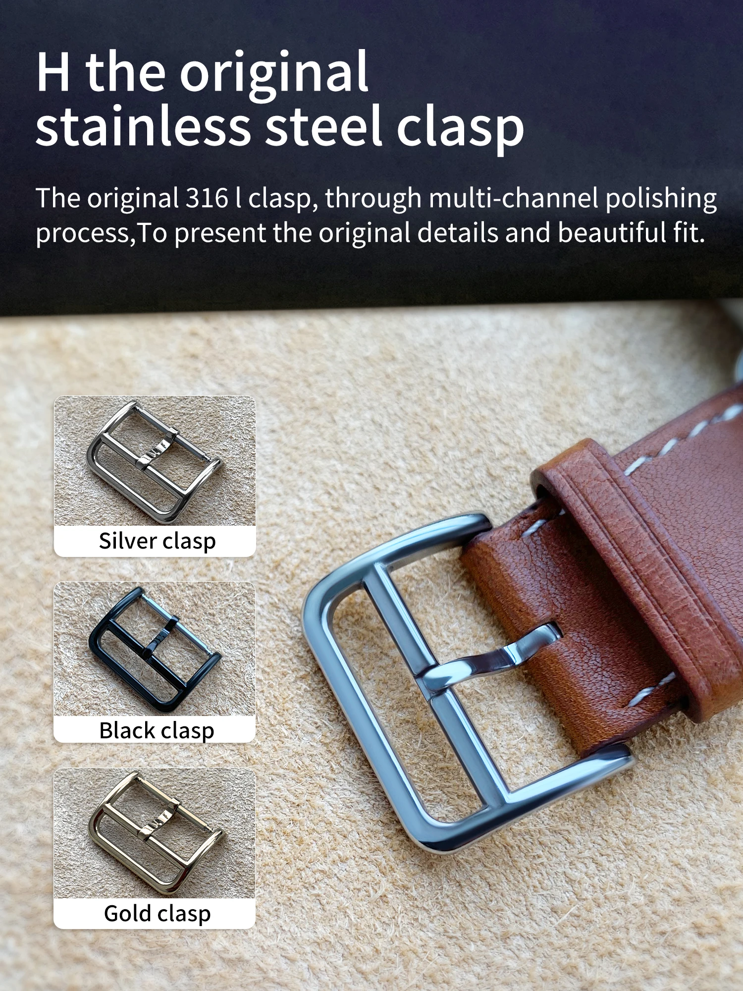 Kebitt Top Quality Strap for Apple Watch 8 Ultra 7 6 SE 5 4 3 2 1 49mm 45mm 41mm Iwatch Band Gourmette Métal Single Tour