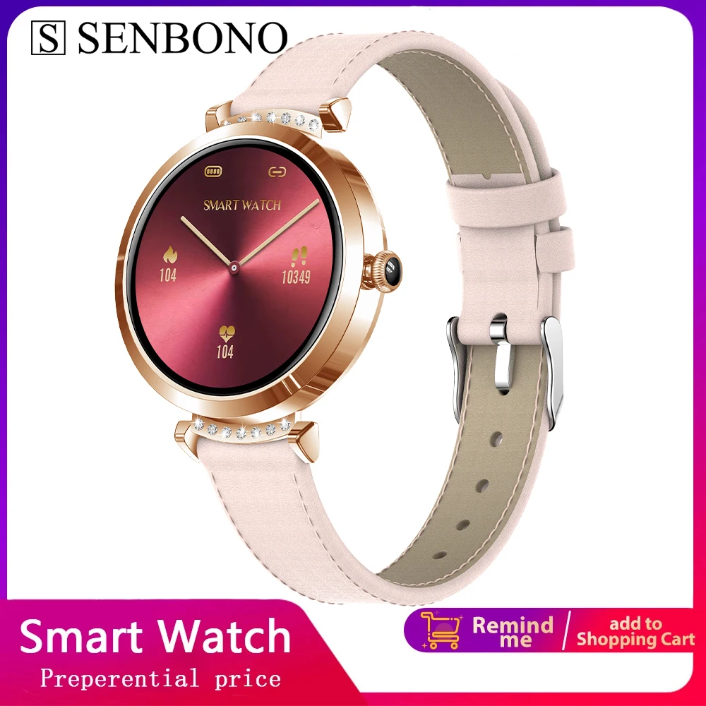 

Смарт-часы SENBONO для мужчин и женщин, водостойкие, IP68, Bluetooth