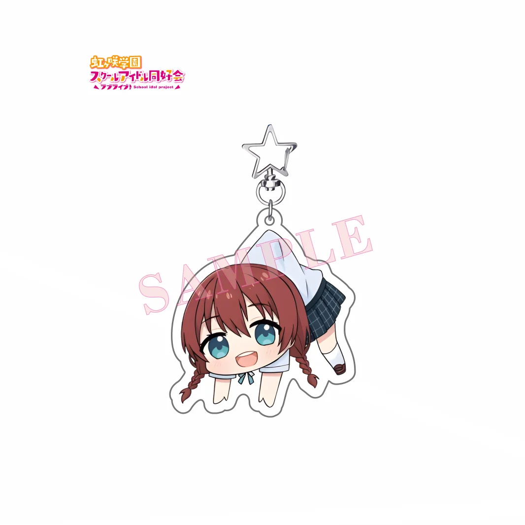 Фото Аниме Love Live! Брелок-подвеска Nijigasaki High School Idol Club, милый акриловый брелок для сумки, подарки, 6 см №5