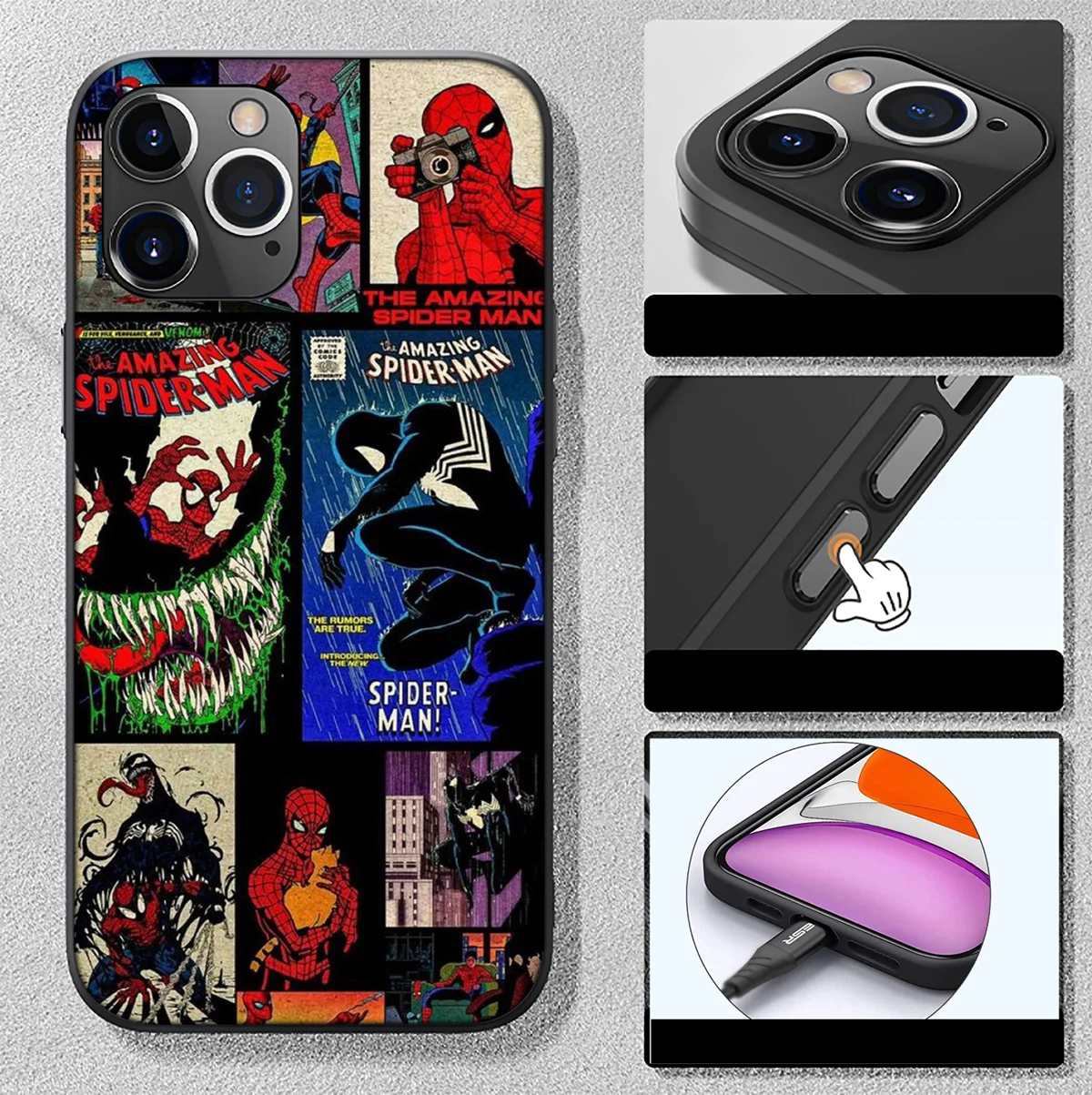 Мягкий чехол SA118 Marvel SpiderMans Movie для Huawei Nova 5T 4E 3i 3 2 2i Y6 Y6P Y7 Y9 Honor 20 20s 9X 7C Prime Lite 2019