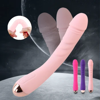 12 Modes Real Female Dildo Vibrator Soft Female Vagina Clitoral Stimulator Massager Masturbator Adult Sex Products  Sex Tools 1