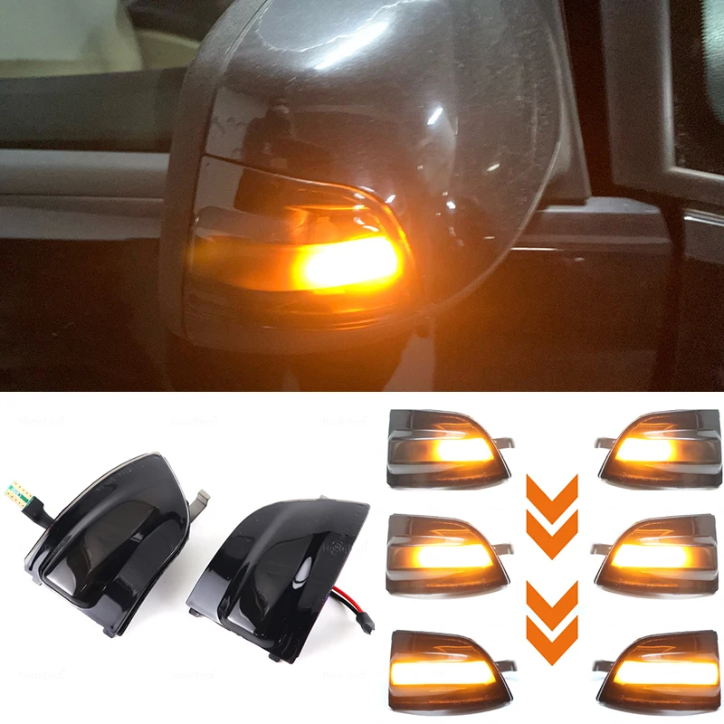 

2pcs LED Dynamic Turn Signal Light Car Rear View Mirror LED Indicator Blinker For FORD Focus 2 MK2 2004 - 2008 C-MAX