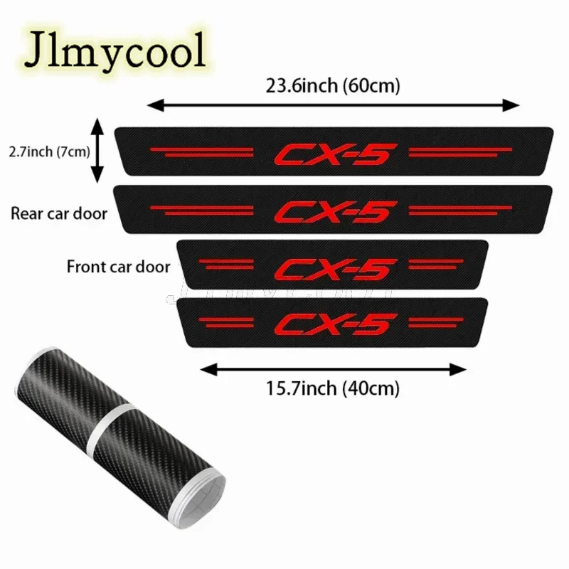 Для CX5 бампер багажника защита от царапин наклейки на порог автомобиля защитная