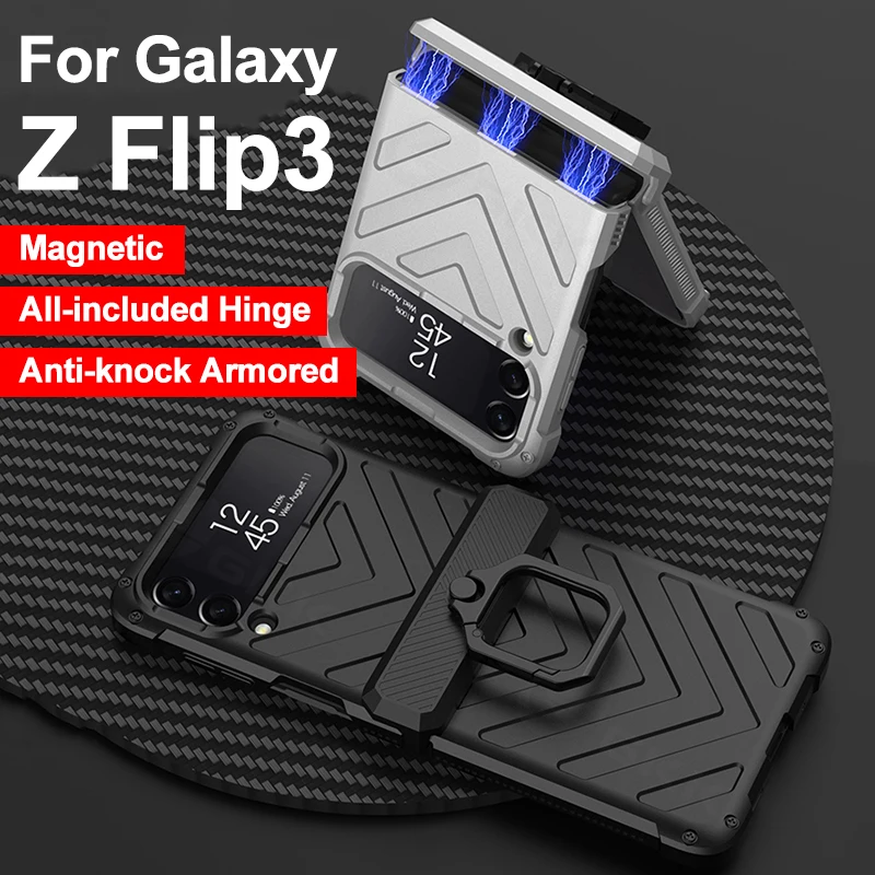 

GKK Original Magnetic All-included Case For Samsung Galaxy Z Flip Fold 3 Case Armored Holder Hard Cover For Galaxy Z Flip3 Fold3