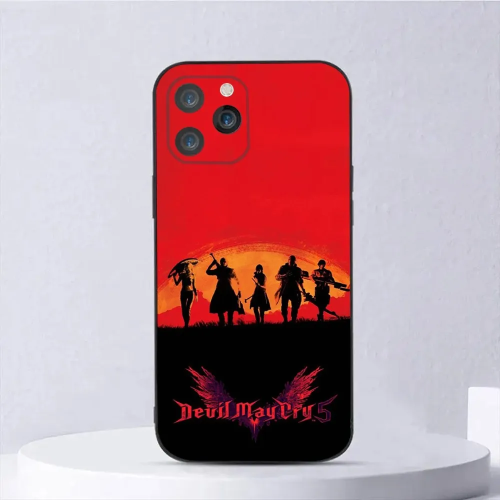 Чехол для телефона D-Devil May Cry Game iPhone 15 14 13 12 11 Plus Pro Max XS X XR SE Mini 8 7 мягкий силиконовый