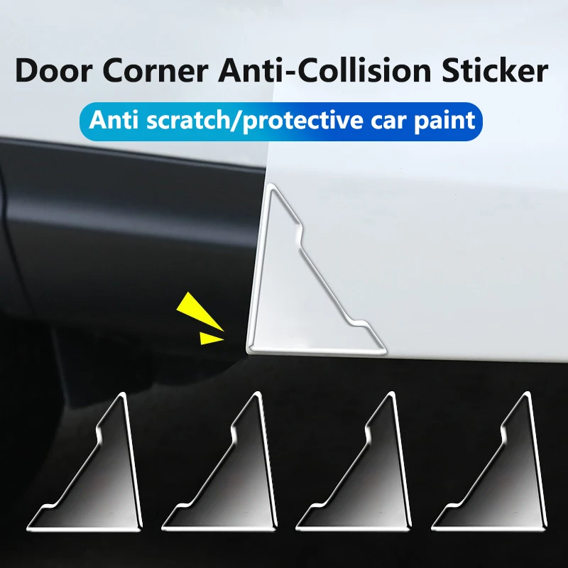Фото Прозрачная силиконовая защитная наклейка на углы двери автомобиля для Chevrolet Cruze Spark Matiz Equinox Captiva Sail Tracker Lacetti Aveo №3