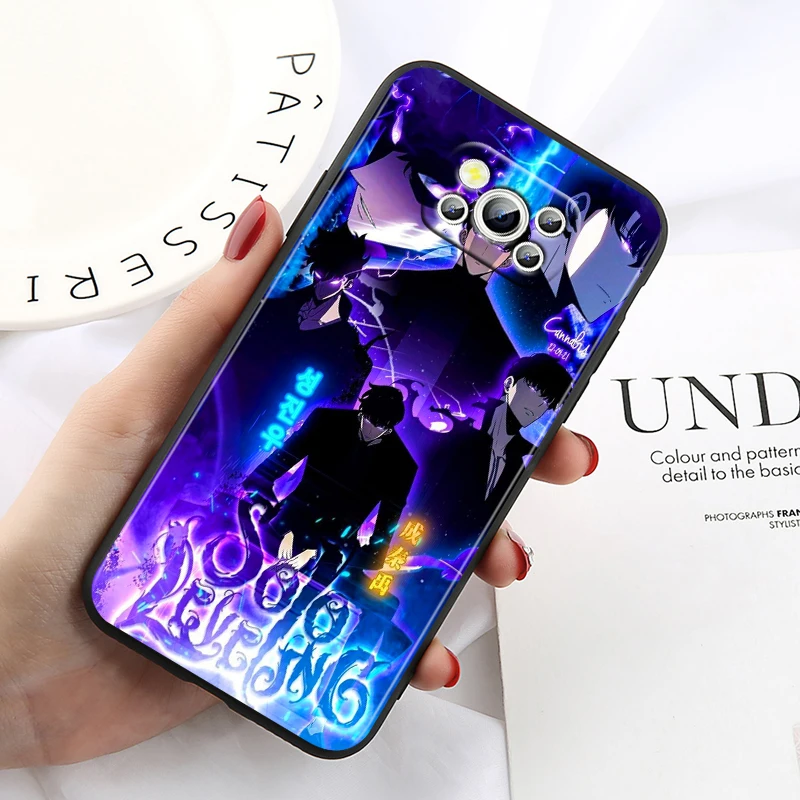Чехол для телефона с рисунком из аниме Solo Xiaomi Poco X6 X5 X4 X3 F4 F3 NFC M6 M5 M4 GT S Pro 4G Φ C65