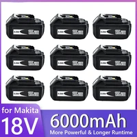 new for 18v makita battery 6000mah rechargeable power tools battery with led li ion replacement lxt bl1860b bl1860 bl1850