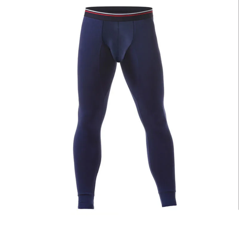 Men's Pure Cotton Bullet Separation Long Pants Bottoming Slim Warm Thin Trousers Sex Delay Panties Warm Long Trousers Home Use