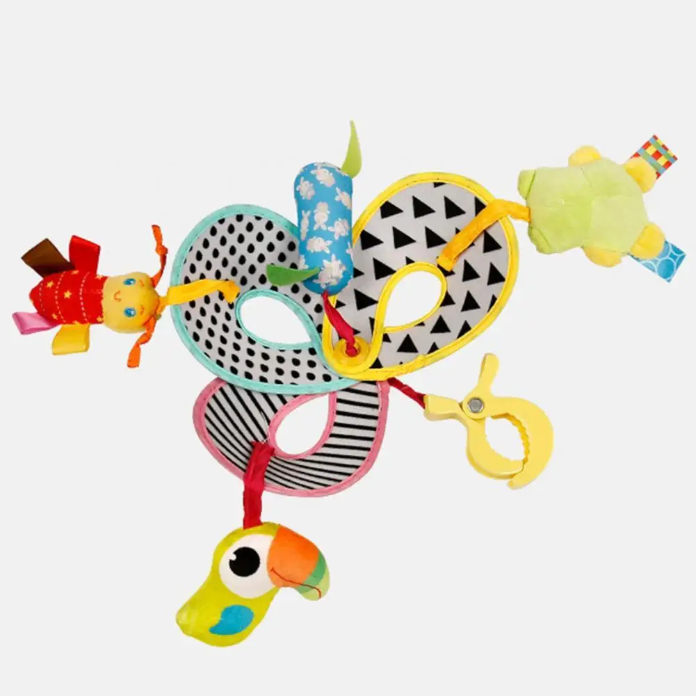 

Harmless Great Cartoon Attractive Rattle Toy Interesting Stroller Toy Wear Resistant for Household