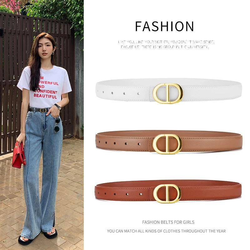 

Vintage Mens Womens Belt for Men Women Luxury Designer Leather Female Slide Buckle Waistband High Quality Trend Width 2.3cm