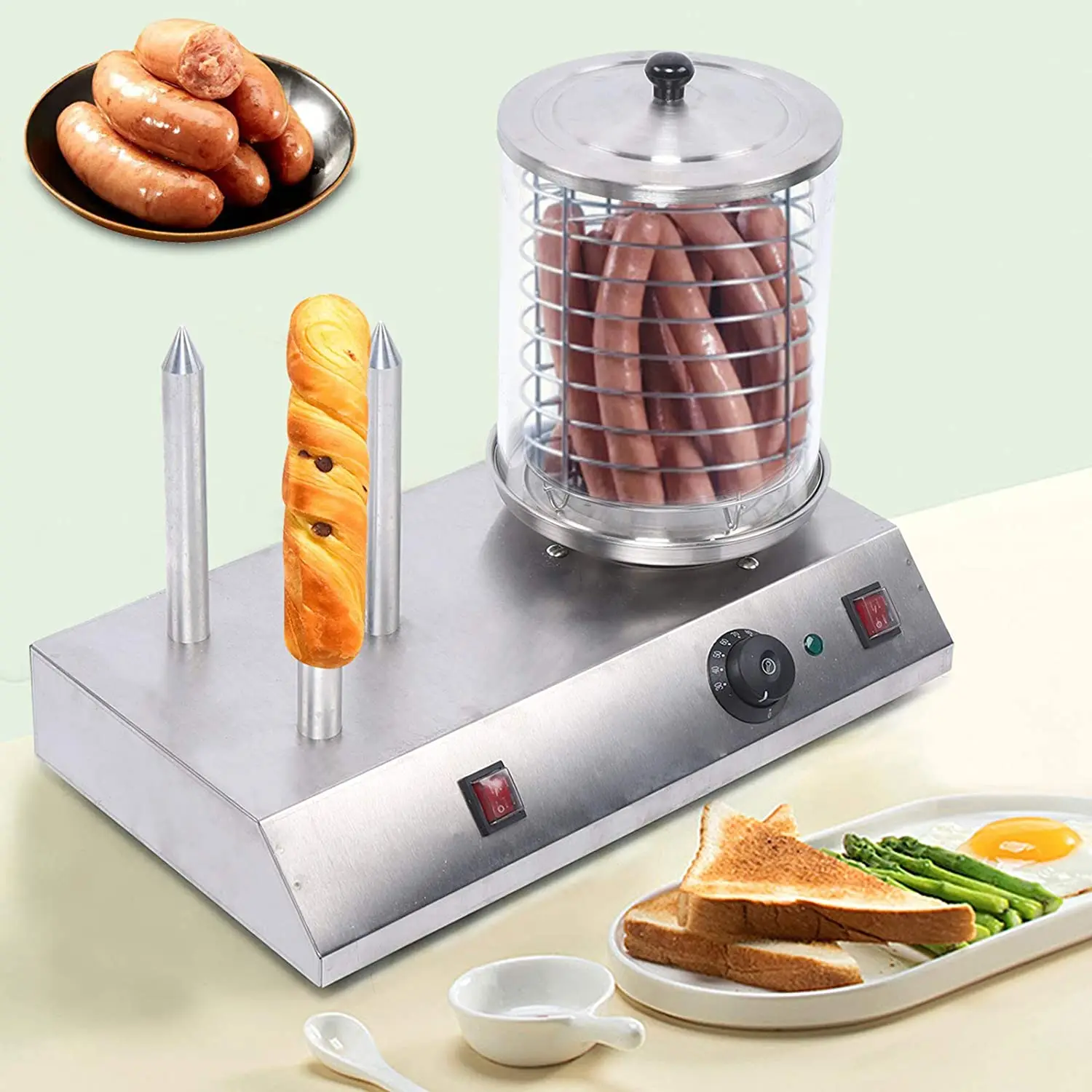 Портативный hot Dog Steamer
