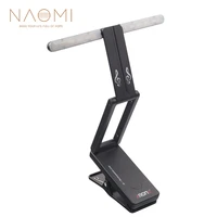 naomi aroma al 1 clip on music stand lamp for piano rechargeable led stage light universal compact portable usb charge
