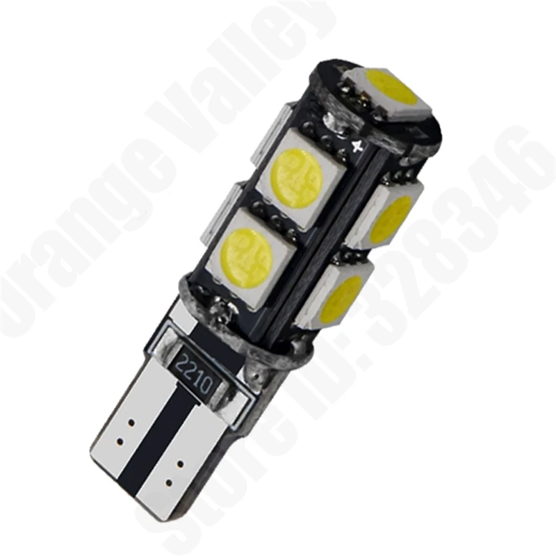 10 шт. автомобильные светодиодсветодиодный лампы T10 9SMD 5050 194 168 W5W 9 дюймов |