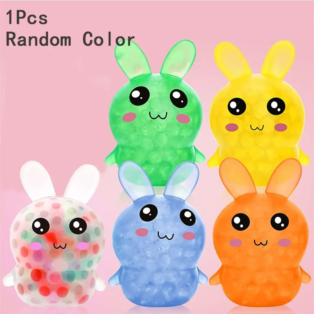 

Bunny Stress Balls Easter Basket Stuffers Cute Children Gifts Decompression Balls with Water Beads Squeeze Relief Fidget Toy