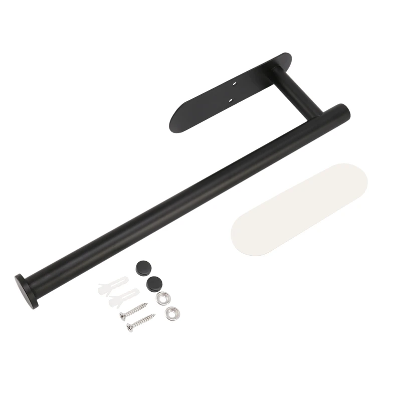 

Wall-Mounted Paper Towel Rack Under Cabinet-Self-Adhesive Or Drilling, Kitchen Towel Rack Is Suitable For Kitchen