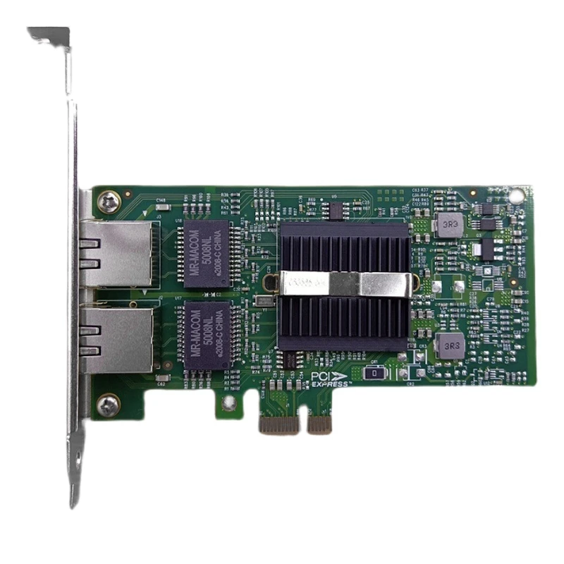 

Computer Network Card, Desktop Pci-E Dual Port With Intel82576 Chip Network Card Support Convergence Soft Routing Ros