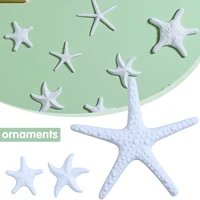 3d ceramics starfish ornament wall mounted sticker decoration personalized pendant for home living room bedroom decor
