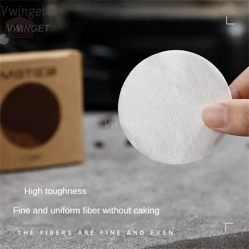 

Сепаратор из необработанной древесной целлюлозы, фильтр из бумаги для очистки кофе, круглая бумага для фильтрации кофе, тонкая бумага для кофе, посуда