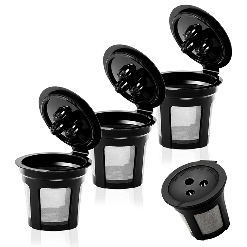 

4 Pack K Cup Reusable Pods For Ninja Dual Brew Coffee Maker, Reusable K Pod Permanent K Cups Filters Coffee Accessories