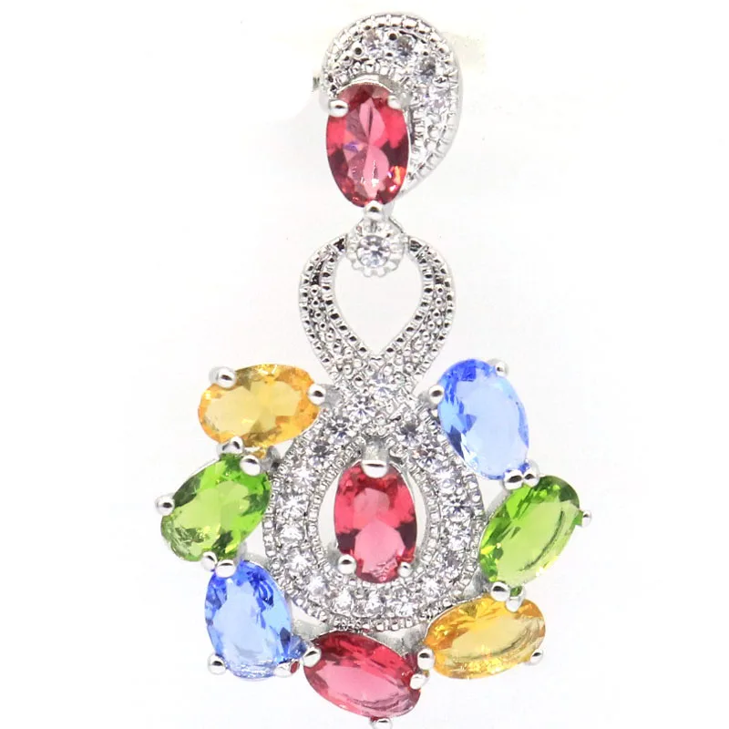 Купите 4 получите 1 бесплатно 34x21 мм цитрин Перидо Танзанит Турмалин Изменение