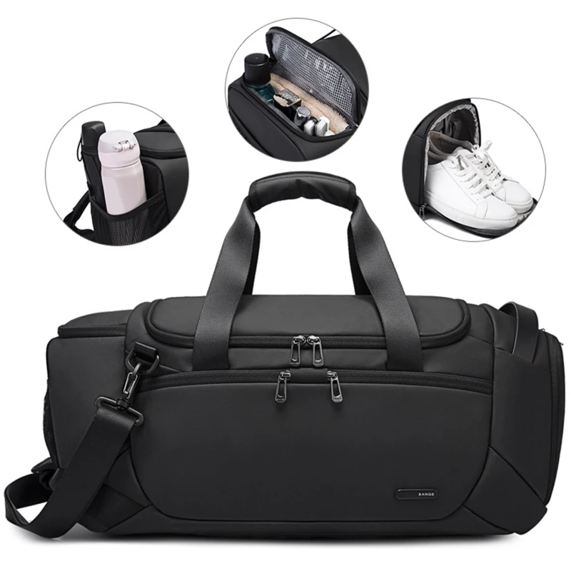 

Спортивные сумки для мужчин, многофункциональные водонепроницаемые мешки для тренажерного зала, для тренировок и сухой и влажной уборки, дорожная сумка