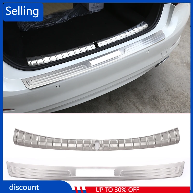 

Stainless Steel Car Trunk Rear Bumper Foot Plate Door Sill Guard Plate Protection Cover For BMW 5 Series G30 2018-21 Auto parts