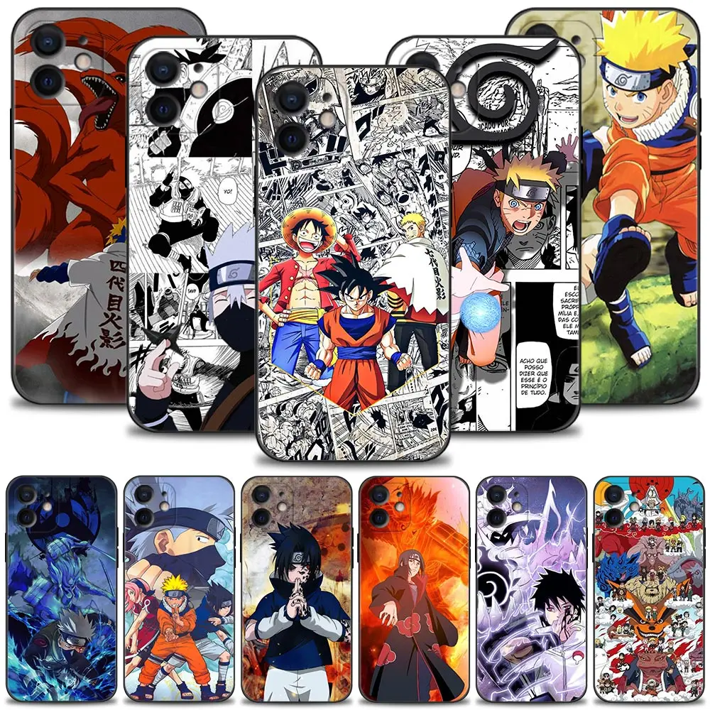 

Anime Uzumaki Naruto Comics Phone Case for iPhone 13 11 12 Pro Max XR X 8 7 6 6S Plus XS 13mini SE 5 5S 12mini Silicone Cover