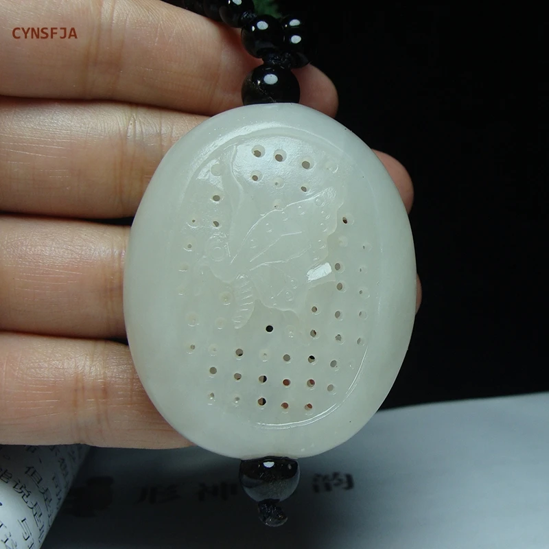 Новинка настоящий редкий Сертифицированный натуральный гетянь нефрит CYNSFJA