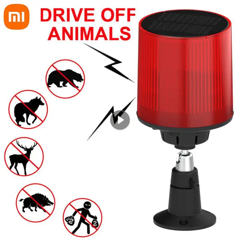 

XIAOMI Solar Motion Sensor Alarm Light Animal Repeller Anti-Wild Boar Drive Alarm Anti-Theft Siren Dog Barking Home Security