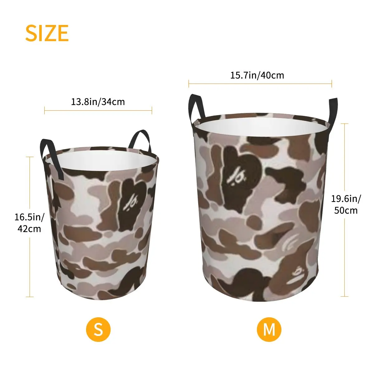 Бытовая тканевая корзина для грязной ткани ведро хранения милая камуфляжная