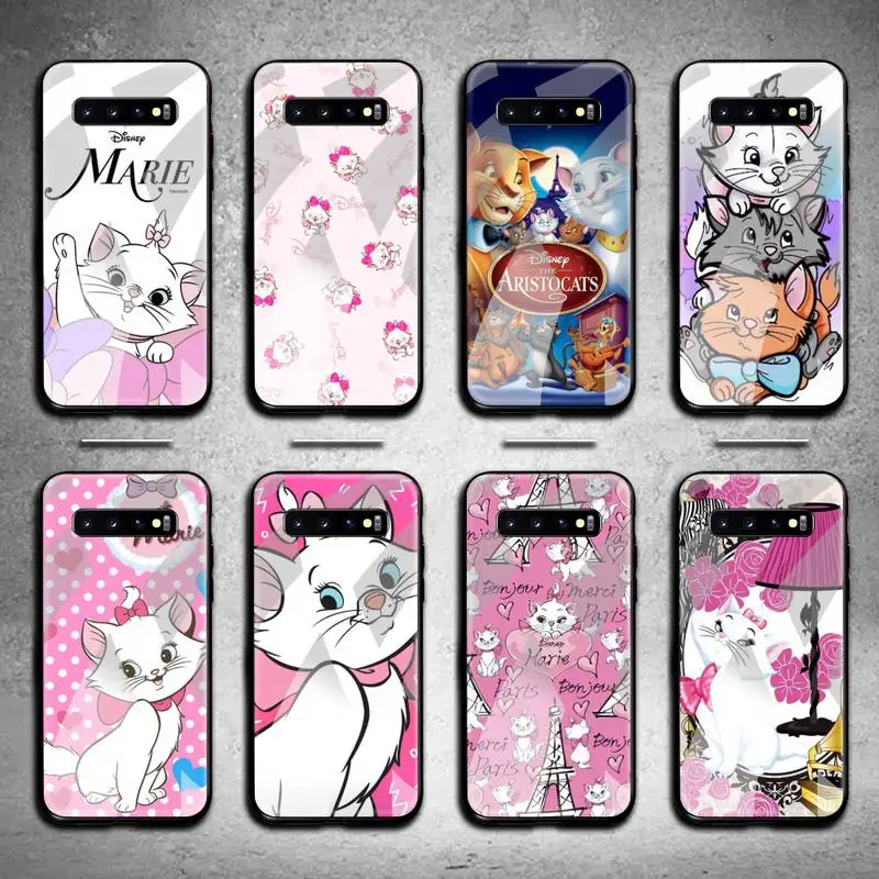 

Disney The Aristocats Marie Phone Case Tempered Glass For Samsung S20 Plus S7 S8 S9 S10 Note 8 9 10 Plus