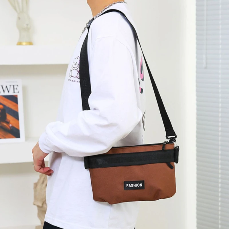 New Casual Nylon Bag Messenger Backpack Men's Women's Leisure Fashion Sports Shoulder Bag Student Korean Male Postman Sling Bag
