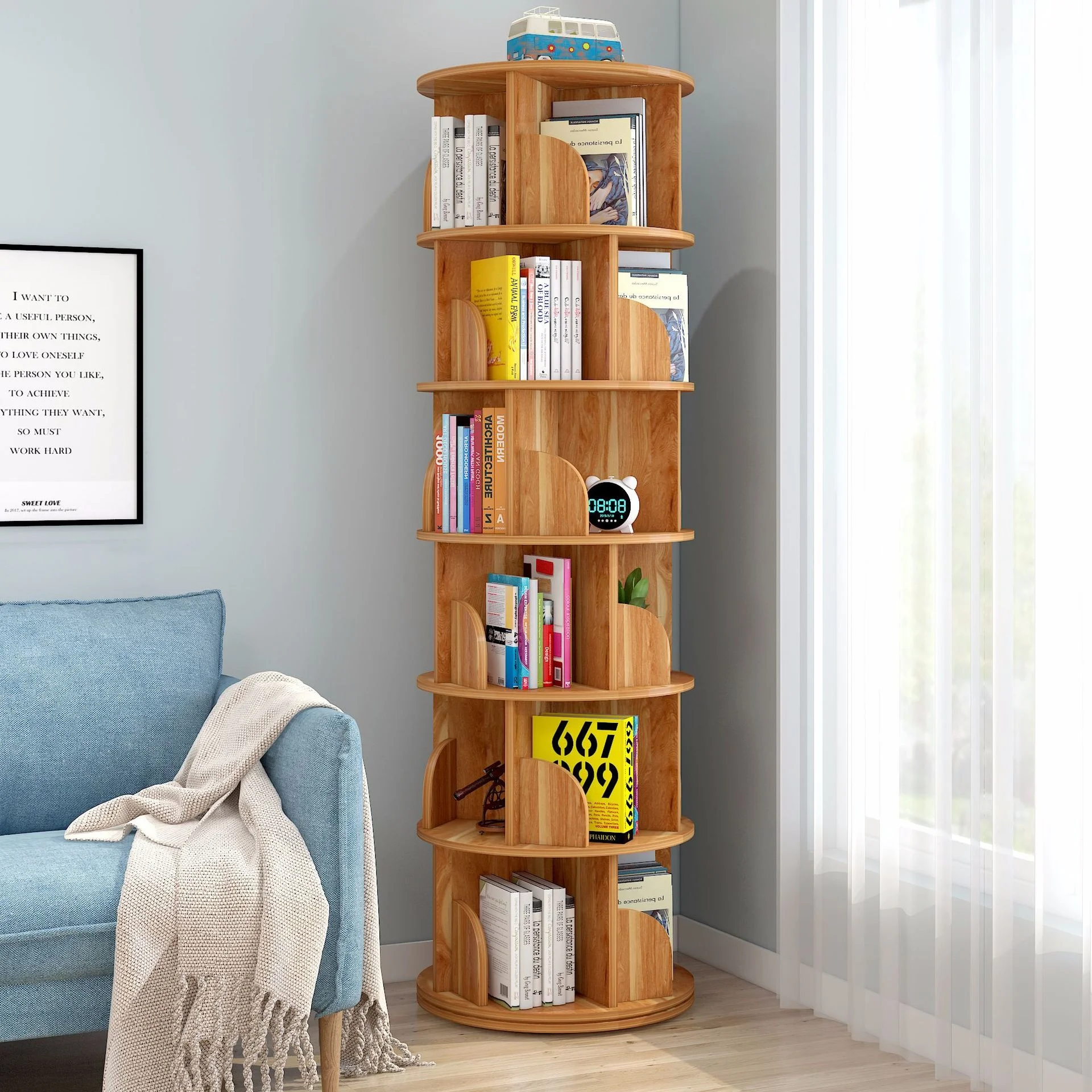 

этажерка полка для книг этажерка стеллаж New Rotating Bookshelf Book Shelf мебель для дома Study Room Furniture Shelves رفوف