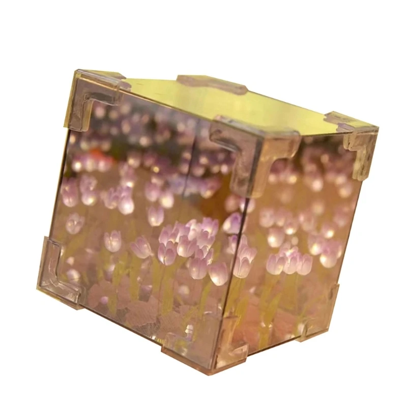 DIY 3D кубические тюльпаны зеркальные ночники наборы 21 цветов романтический декор