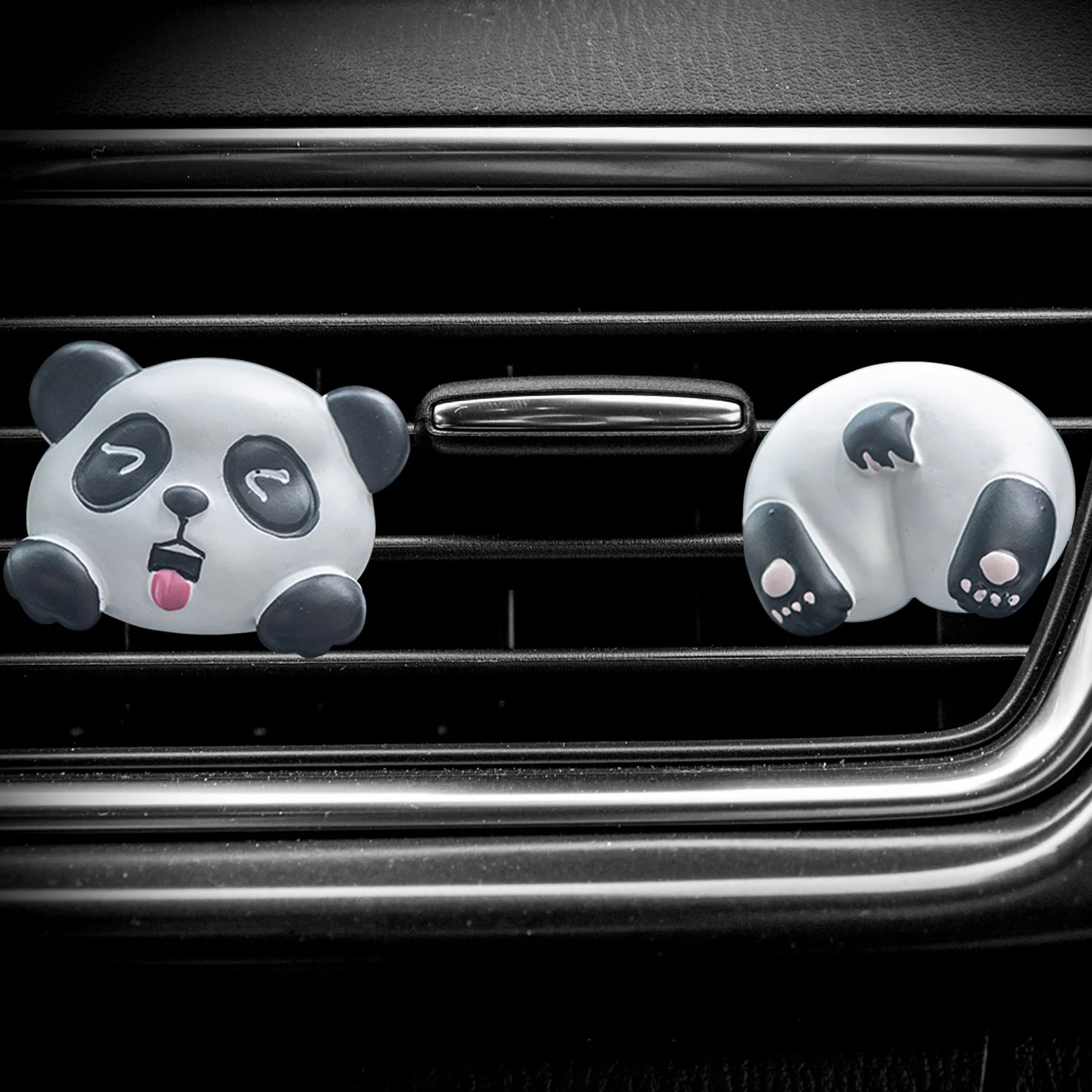 

Bear Car Air Freshener Cartoon Animal Head Tail Decor Car Air Vent Clip Car Decorations Pig Dog Panda Tiger Car Vents Ornament
