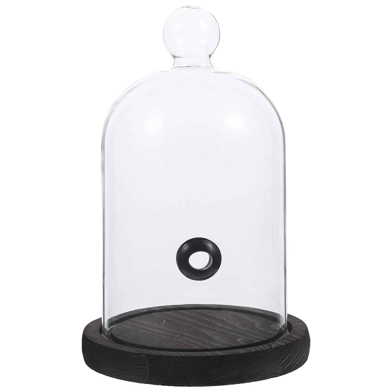 Стеклянная вытяжка крышка для торта поднос еды сетка курения деревянная дыма в