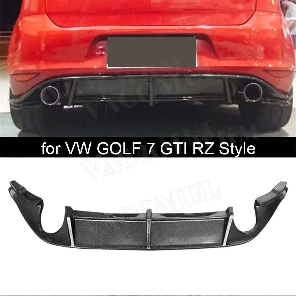 Задний бампер автомобиля из углеродного волокна диффузор спойлер для Volkswagen MK7 Golf