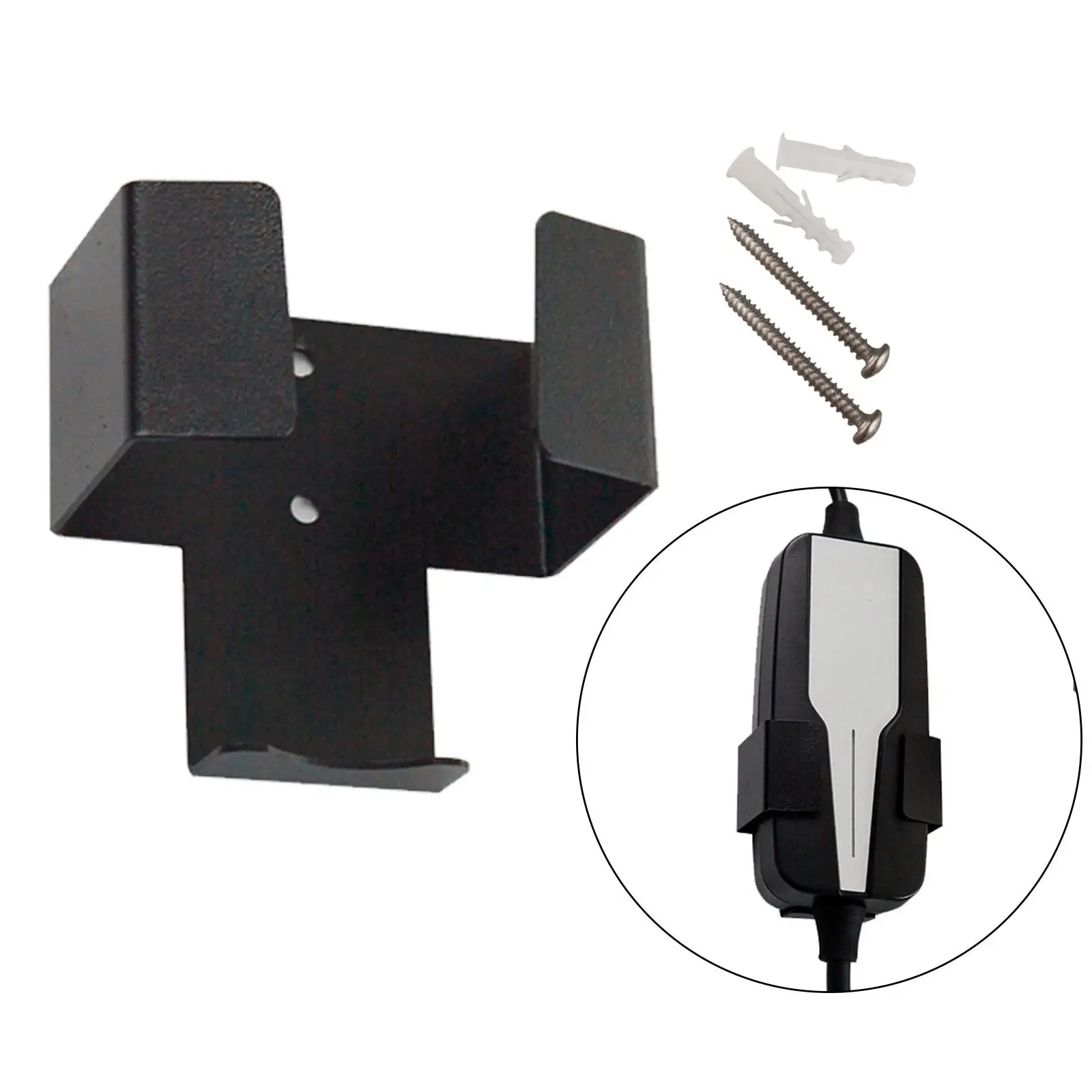 

Cord Holder EV Charger J-Hook Motors Bracket Adapter Charging Cable Hook Fits for Electric Vehicle