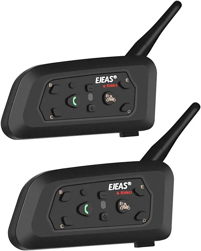 

Bluetooth-гарнитура для мотоциклетного шлема V6 Pro, 1200 м