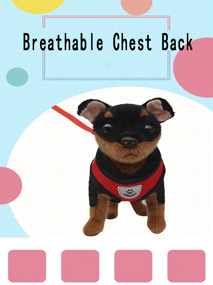 

Воздухопроницаемая нагрудная шлейка для кошек, мягкий сетчатый нагрудный ремень для дрессировки собак, товары для прогулок на открытом воз...