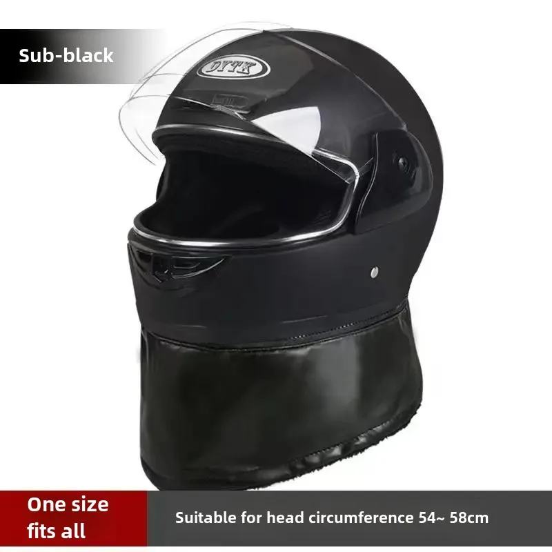 Зимний линзочный электрический мотоциклетный шлем мужской и женский полушлем