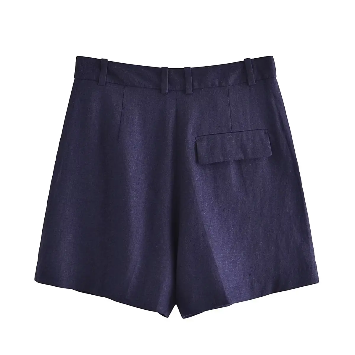 Withered French Ladies Country Style Linen Bermuda Fashion Casual Loose Summer Shorts Women