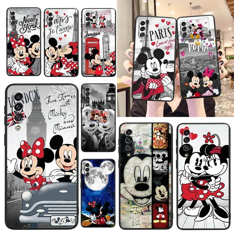 

Mickey Minnie Travel Phone Case For Samsung Galaxy A01 A11 A21 A31 A41 A51 A71 A81 A91 A42 A12 A02S Black Funda Cover Soft Back