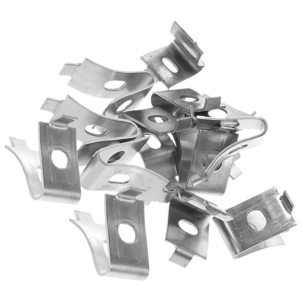 

18 Pcs Shelf Cabinet Adjustable Shelving Brackets Pegs Shelves Glass Holder Nails Clips Stainless Steel Support Rest Stand