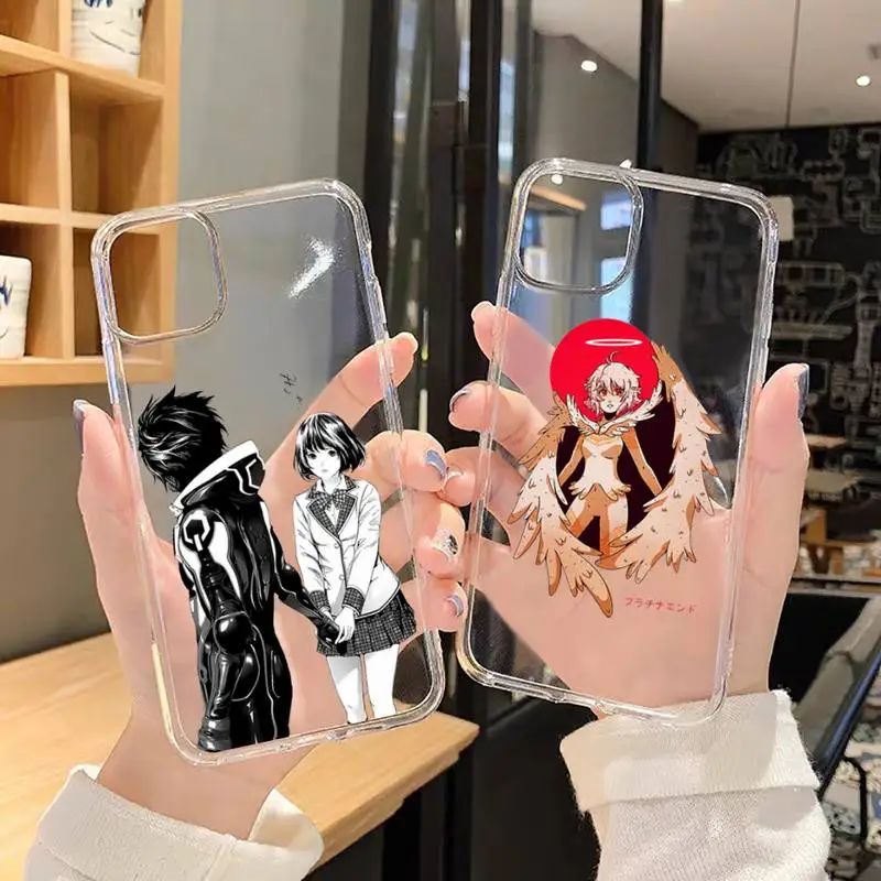 

Anime Platinum End Phone Case Transparent Soft For iphone 5 5s 5c se 6 6s 7 8 11 12 13 Plus Mini X XS XR Pro Max
